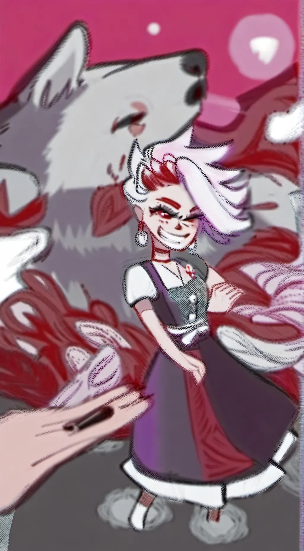 ai character: Roxanne and Loona background