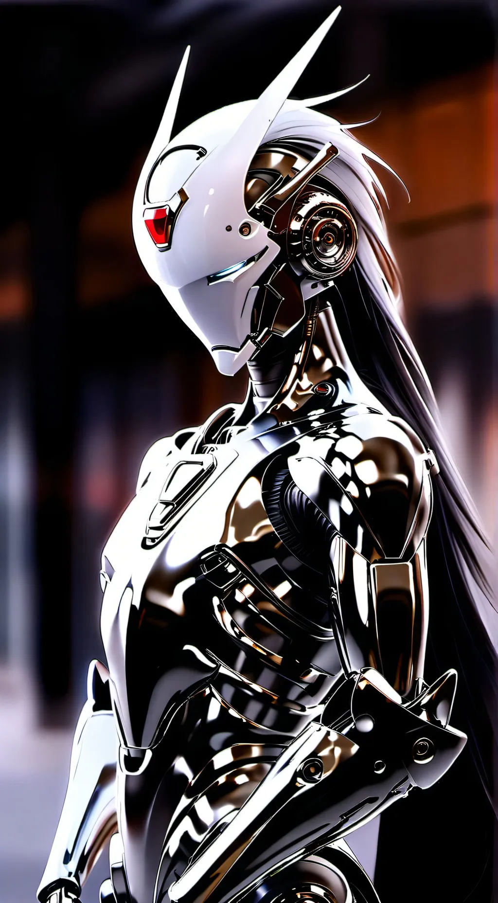 ai character: Cyborg robot background