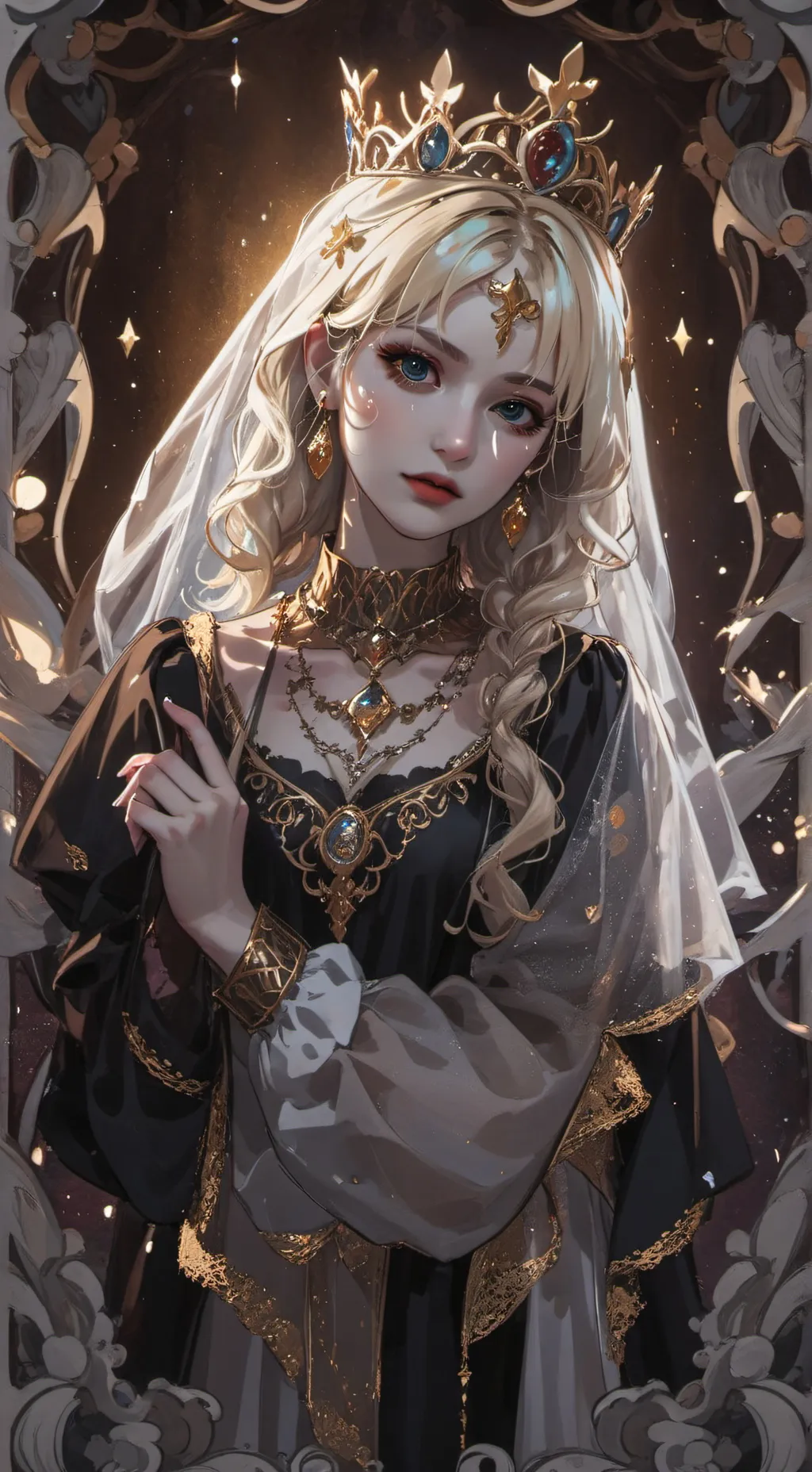 ai character: Goddess Serena  background