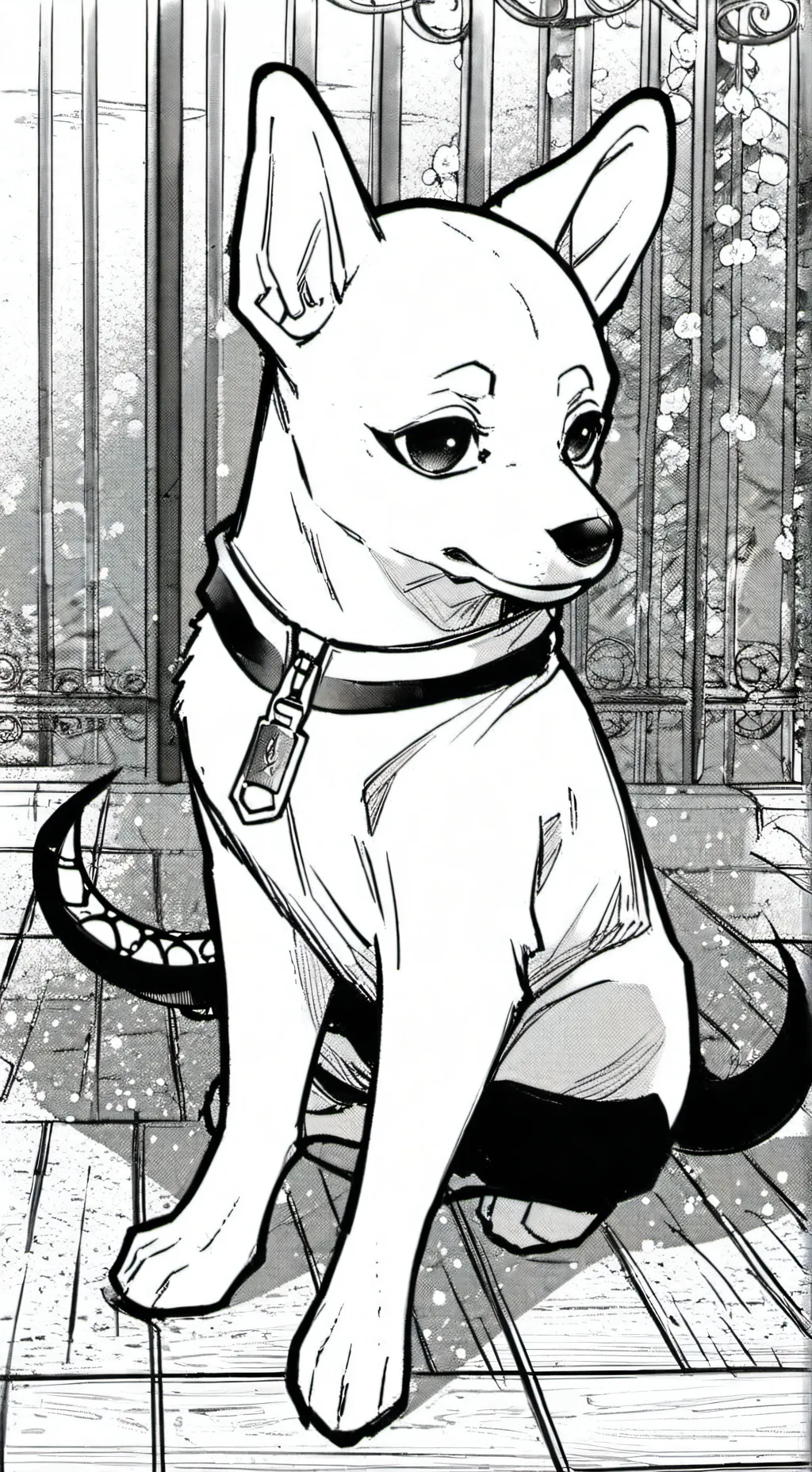 ai character: tu vs squid dog background