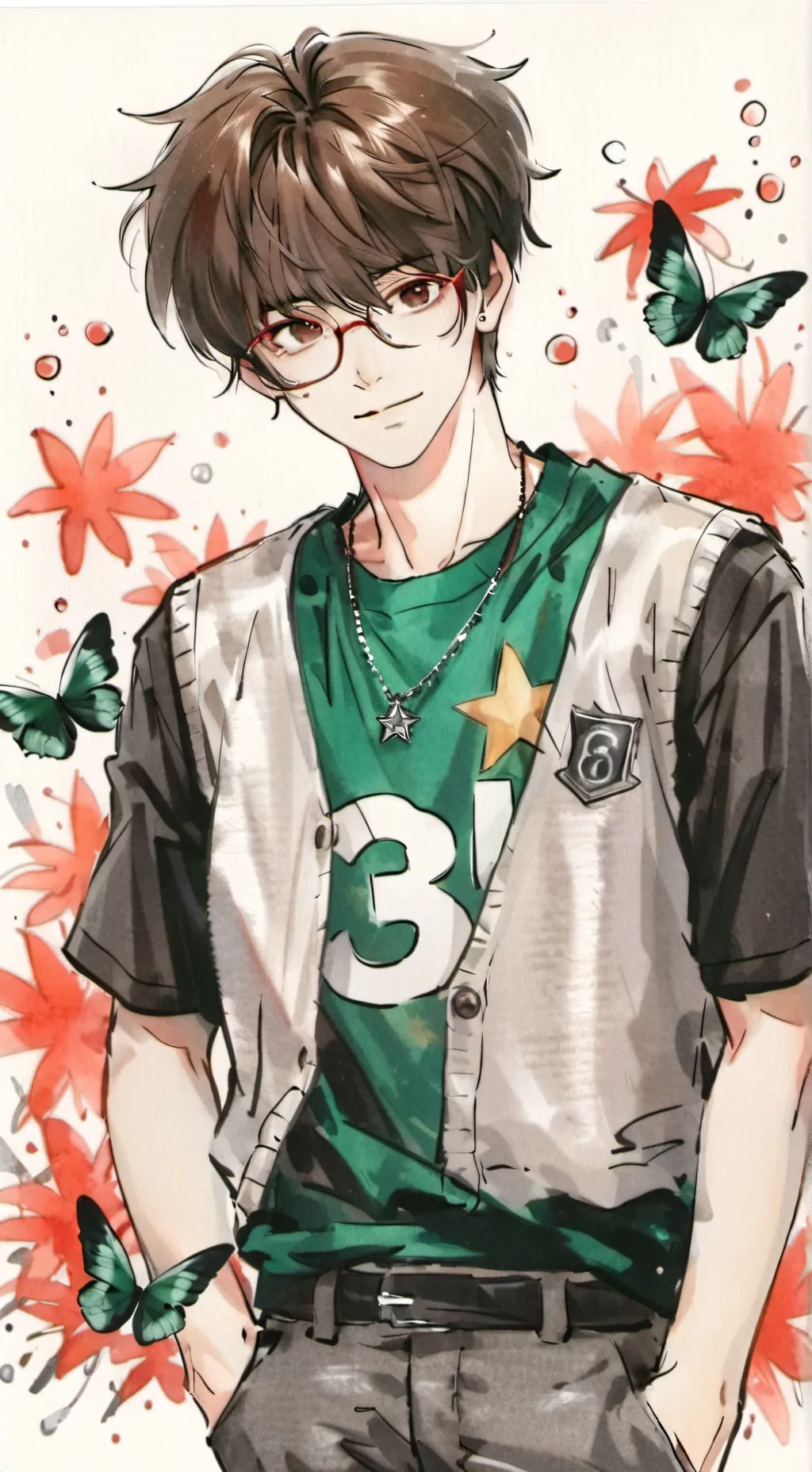 ai character: luca  background