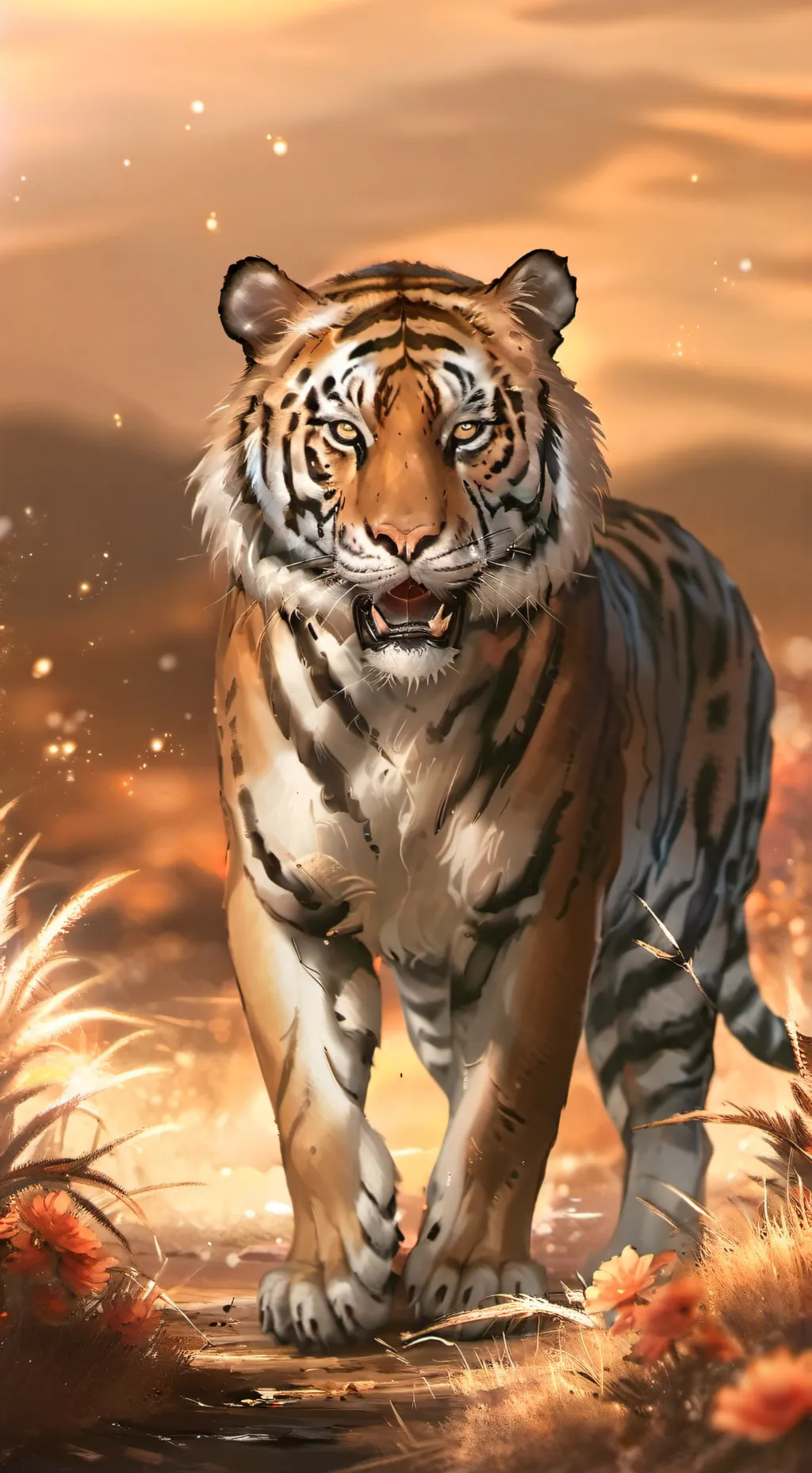 ai character: focus background