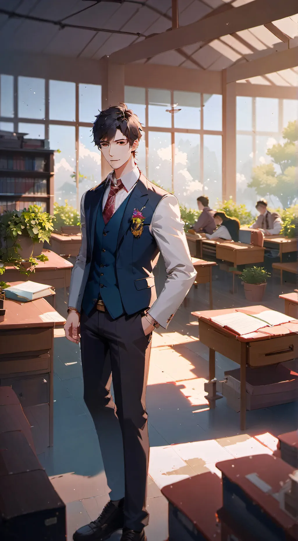 ai character: Switch up background