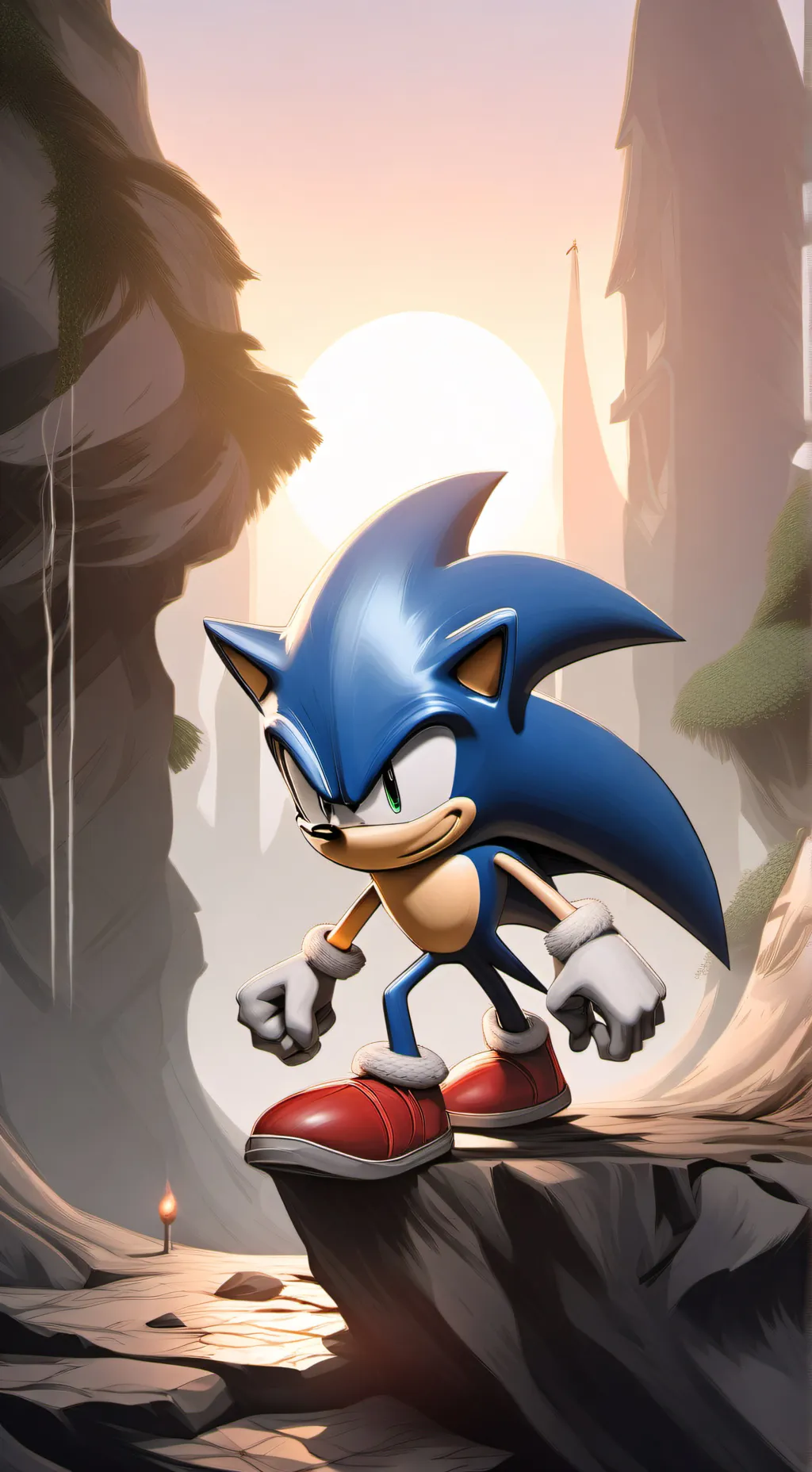 ai character: Sonic V2 background