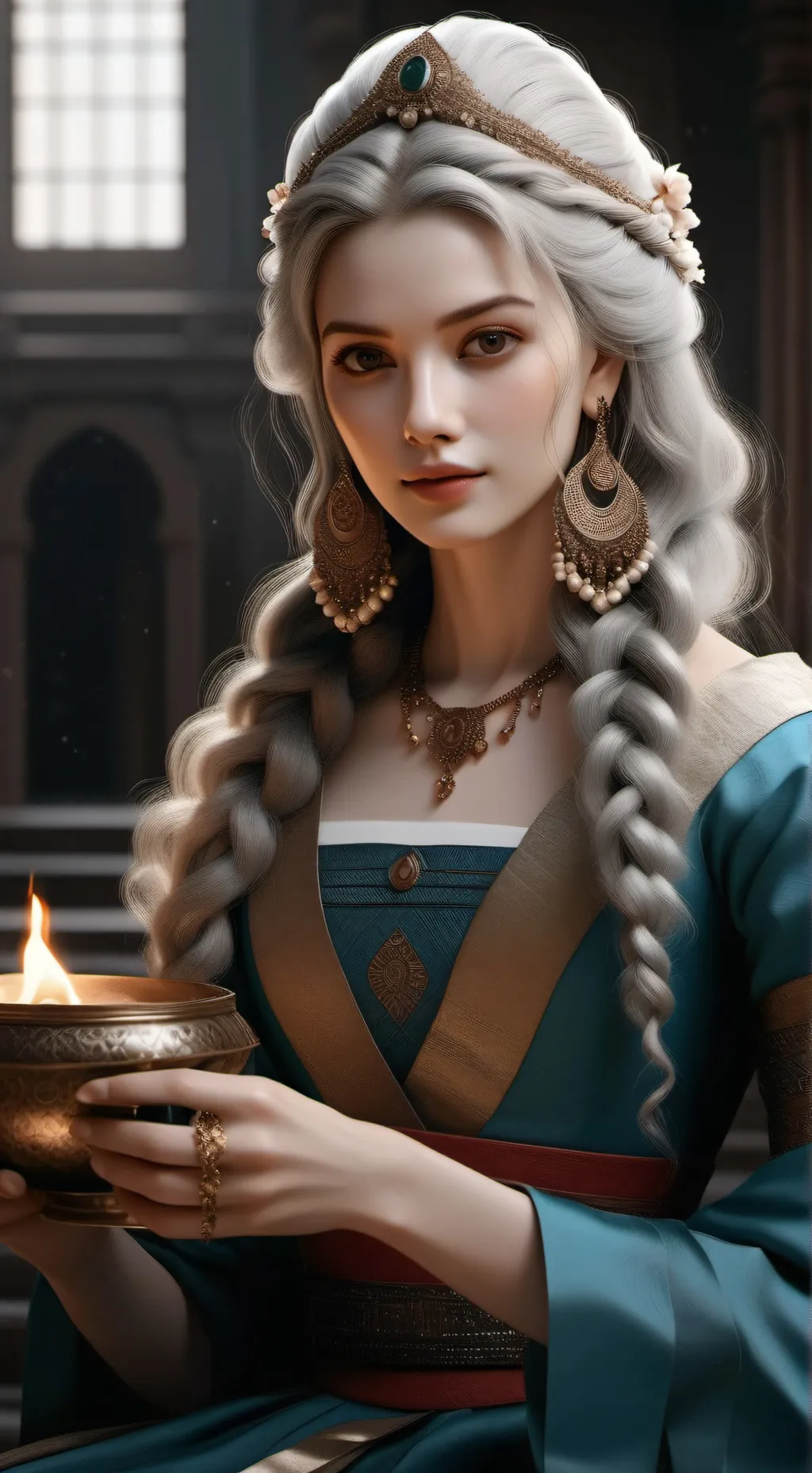 ai character: ꧁Анжелика꧂ background