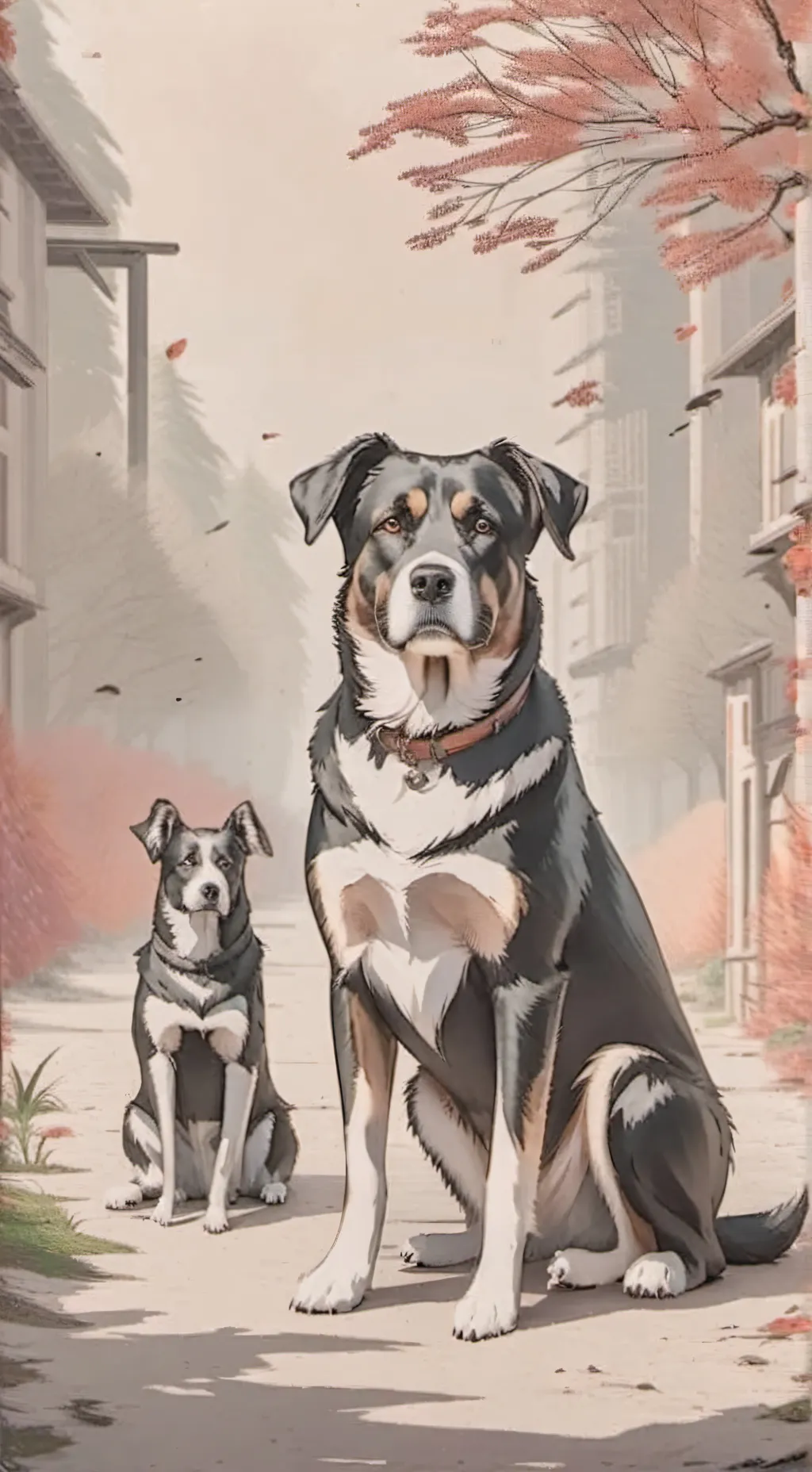 ai character: Swap into dog background