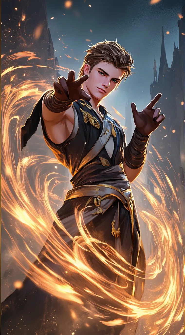 ai character: Preston  background