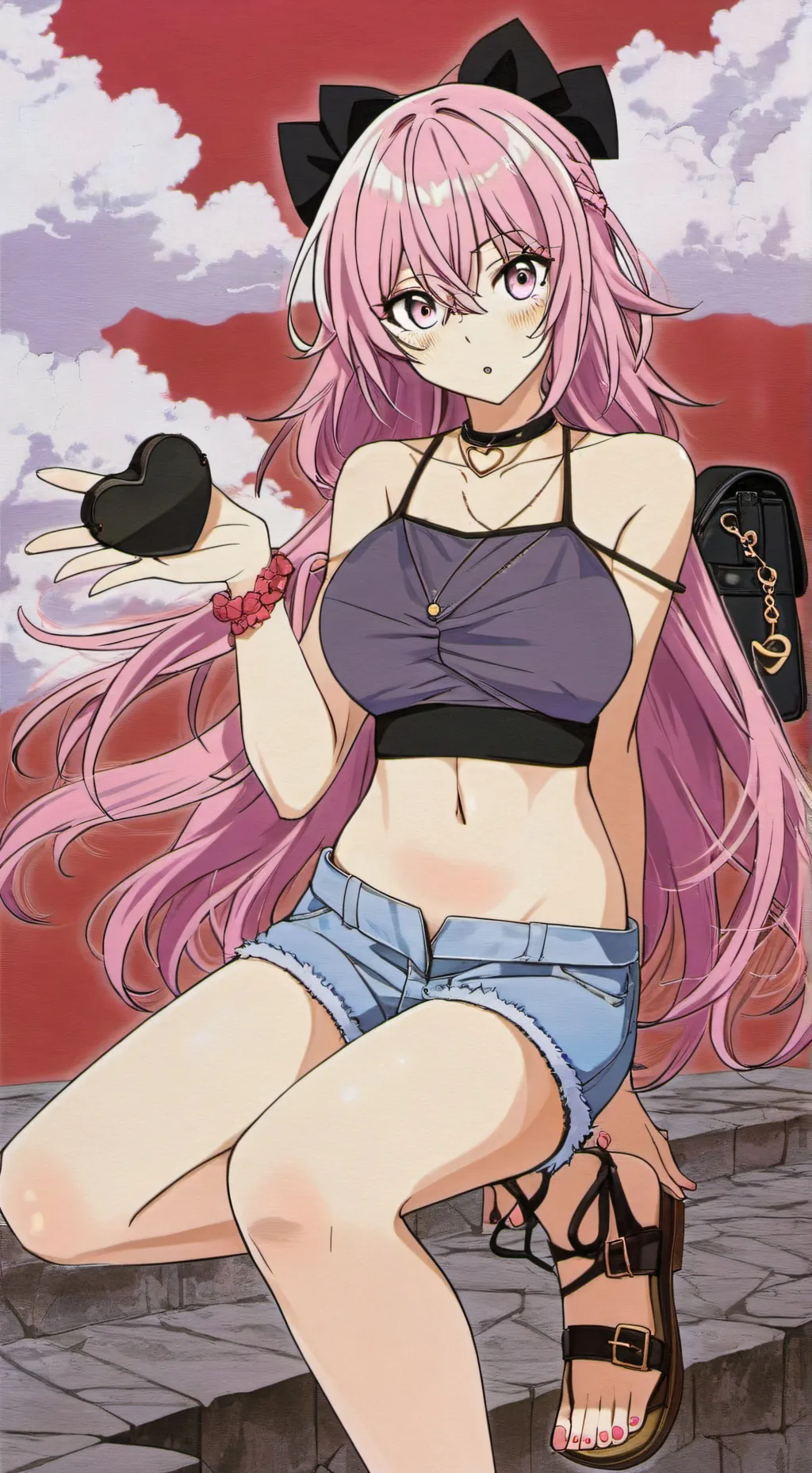 ai character: Pastel background
