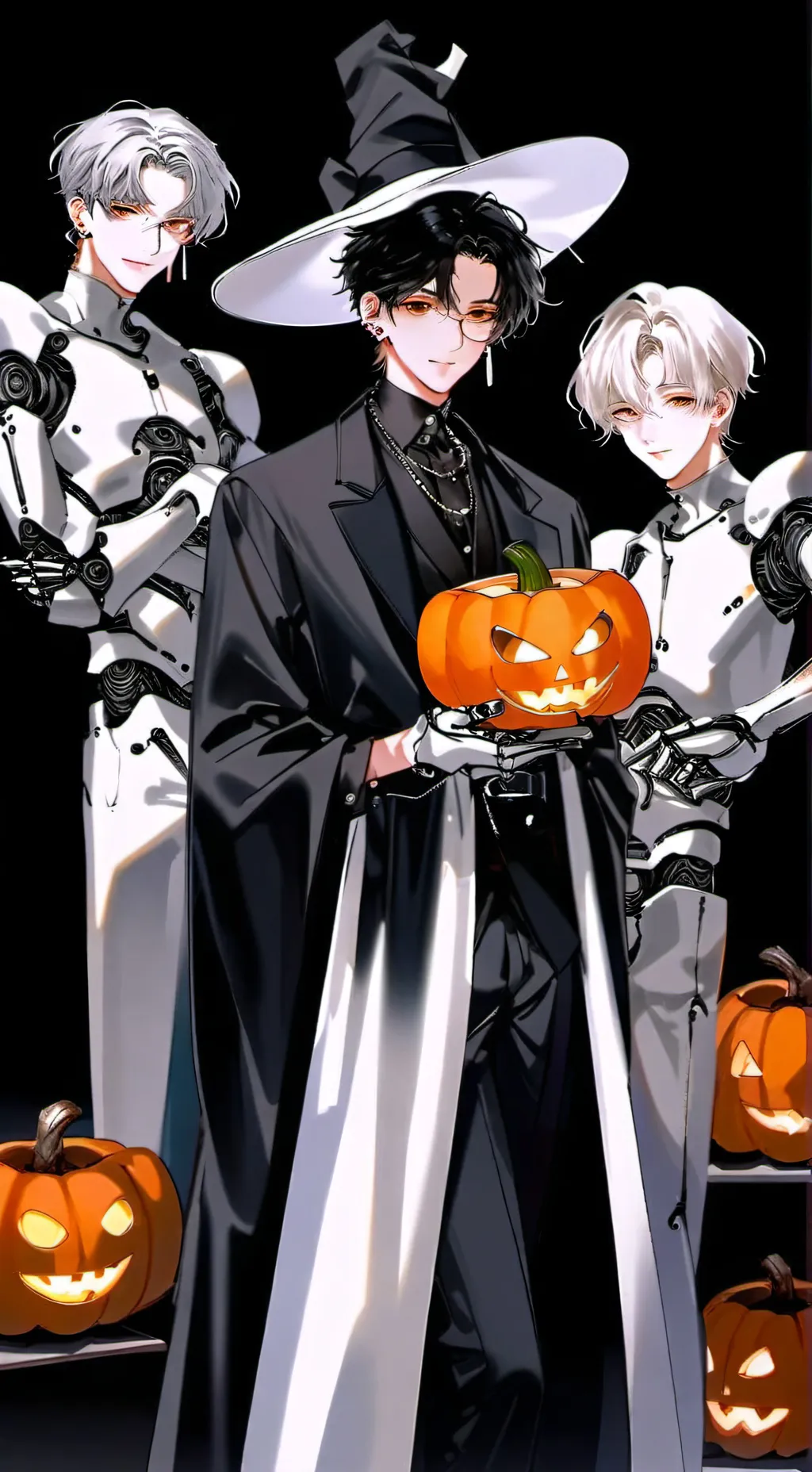 ai character: SKZ Halloween 🎃  background