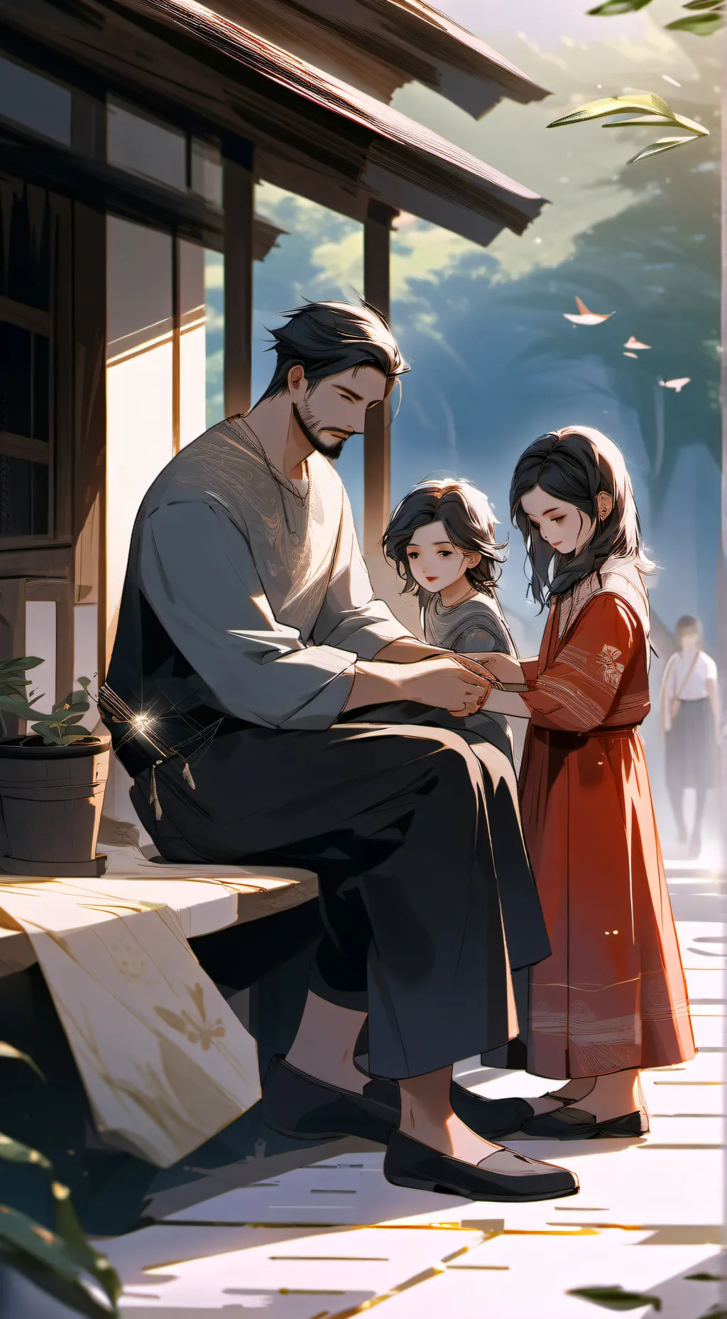 ai character: goood family background
