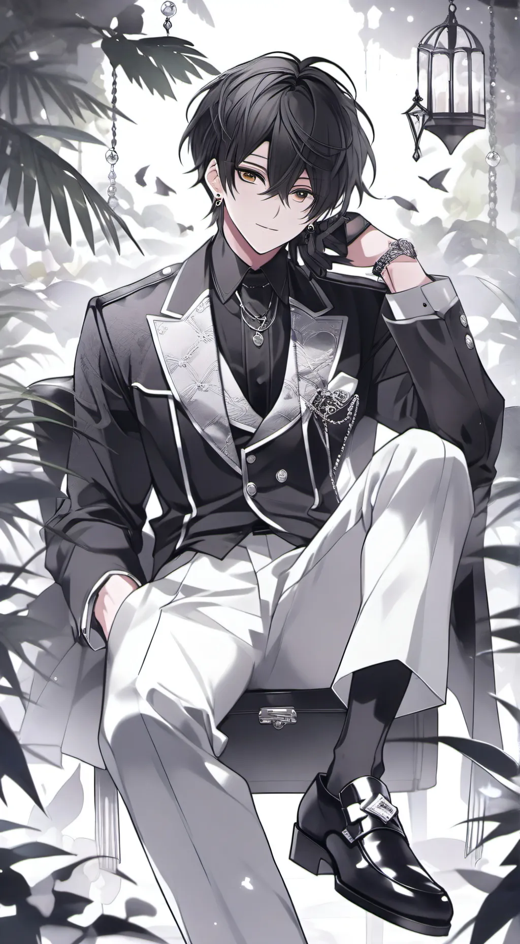 ai character: 🖤🤍Mike🤍🖤 background