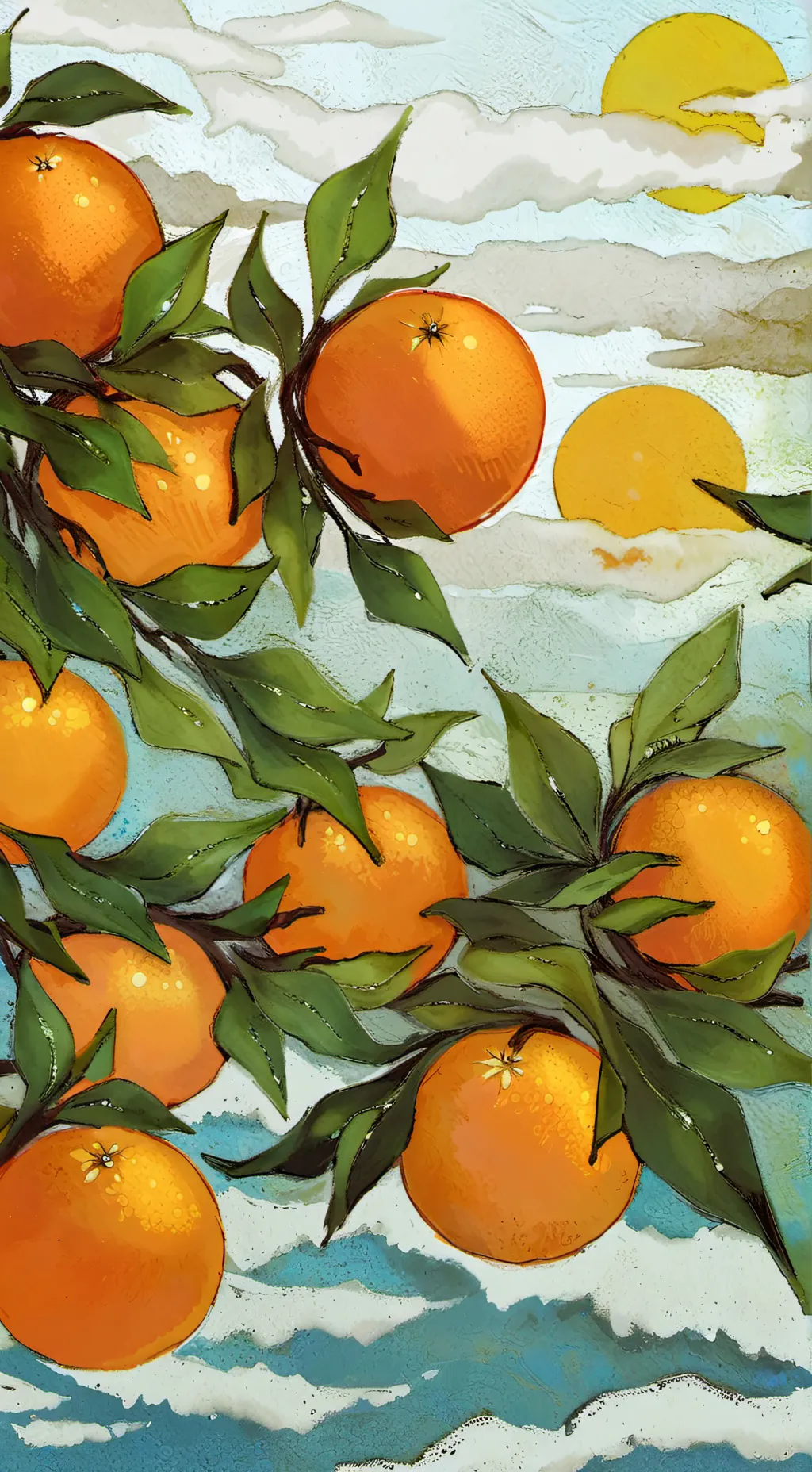 ai character: annoying Orange background
