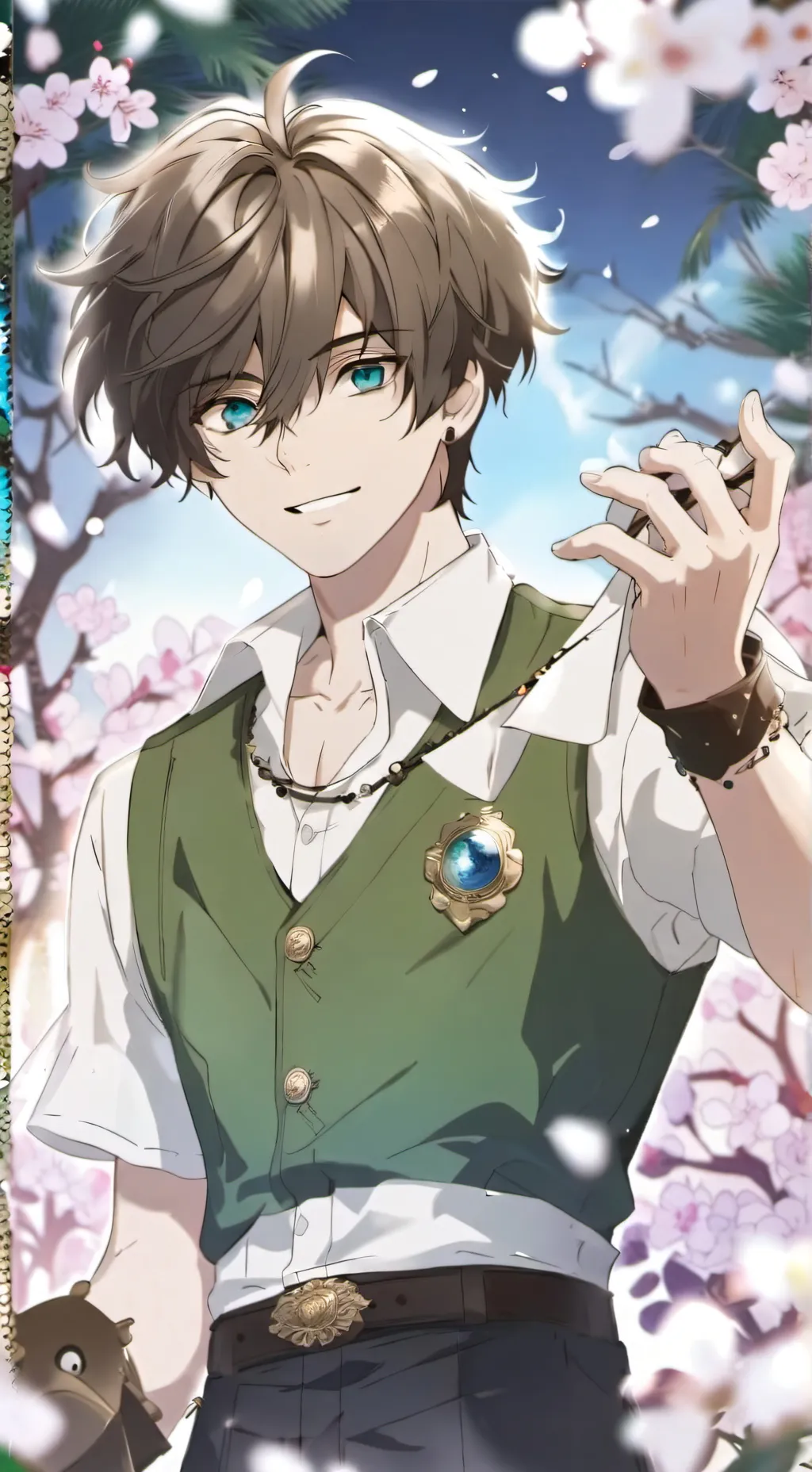 ai character: Quel Jr. and Sam background