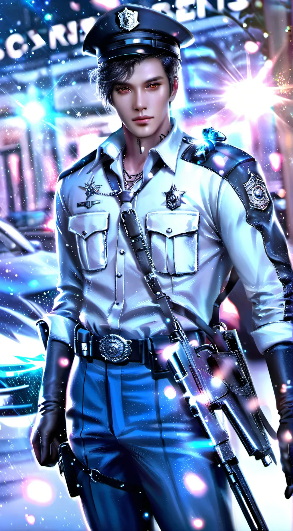 ai character: Policier background