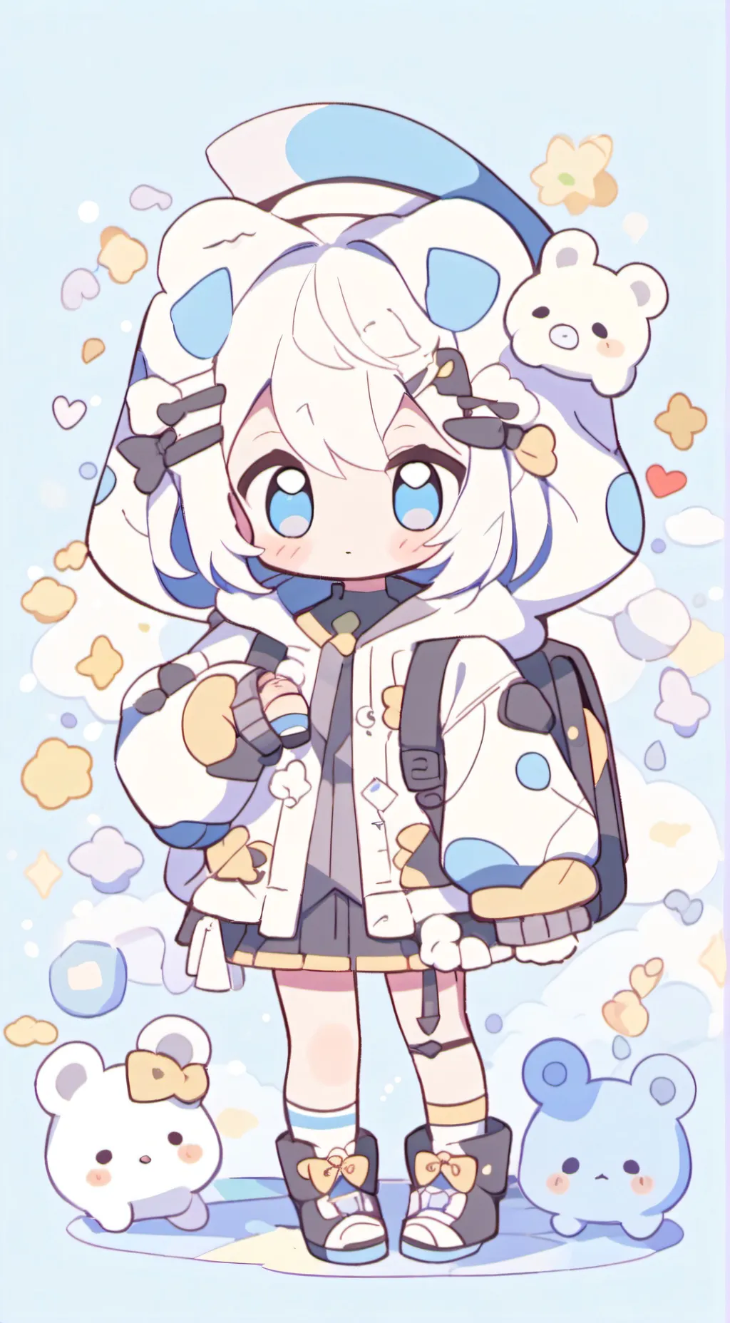 ai character: Luna background