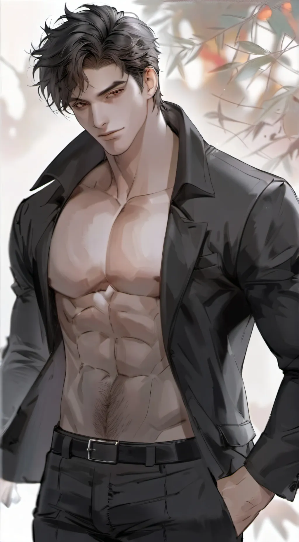 ai character: Rain background