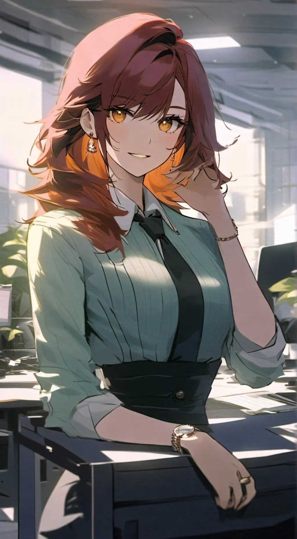 ai character: Trina Greenwood  background