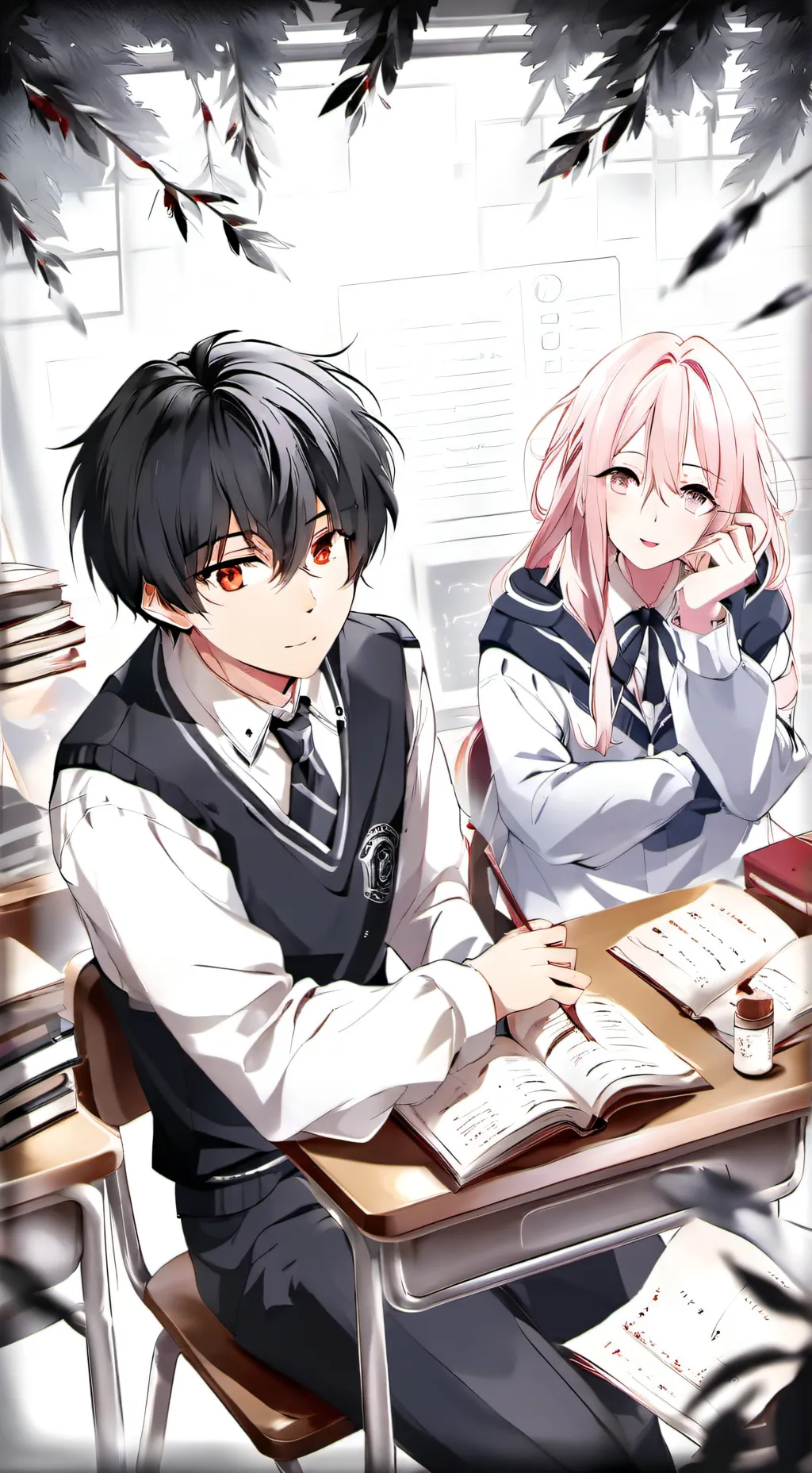 ai character: School Life background