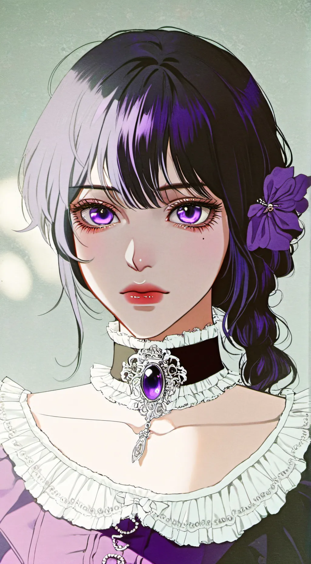 ai character: Mystique  background