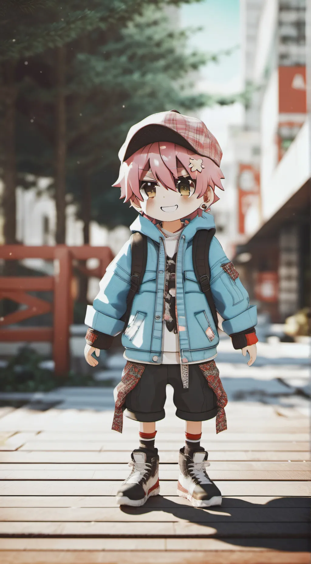 ai character: strawberry princes background