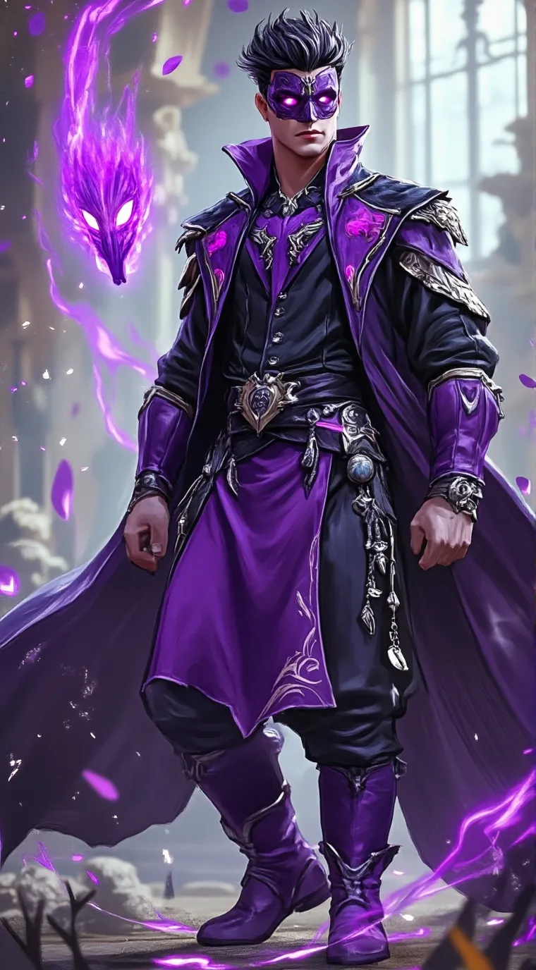 ai character: King Peacock X Sca background