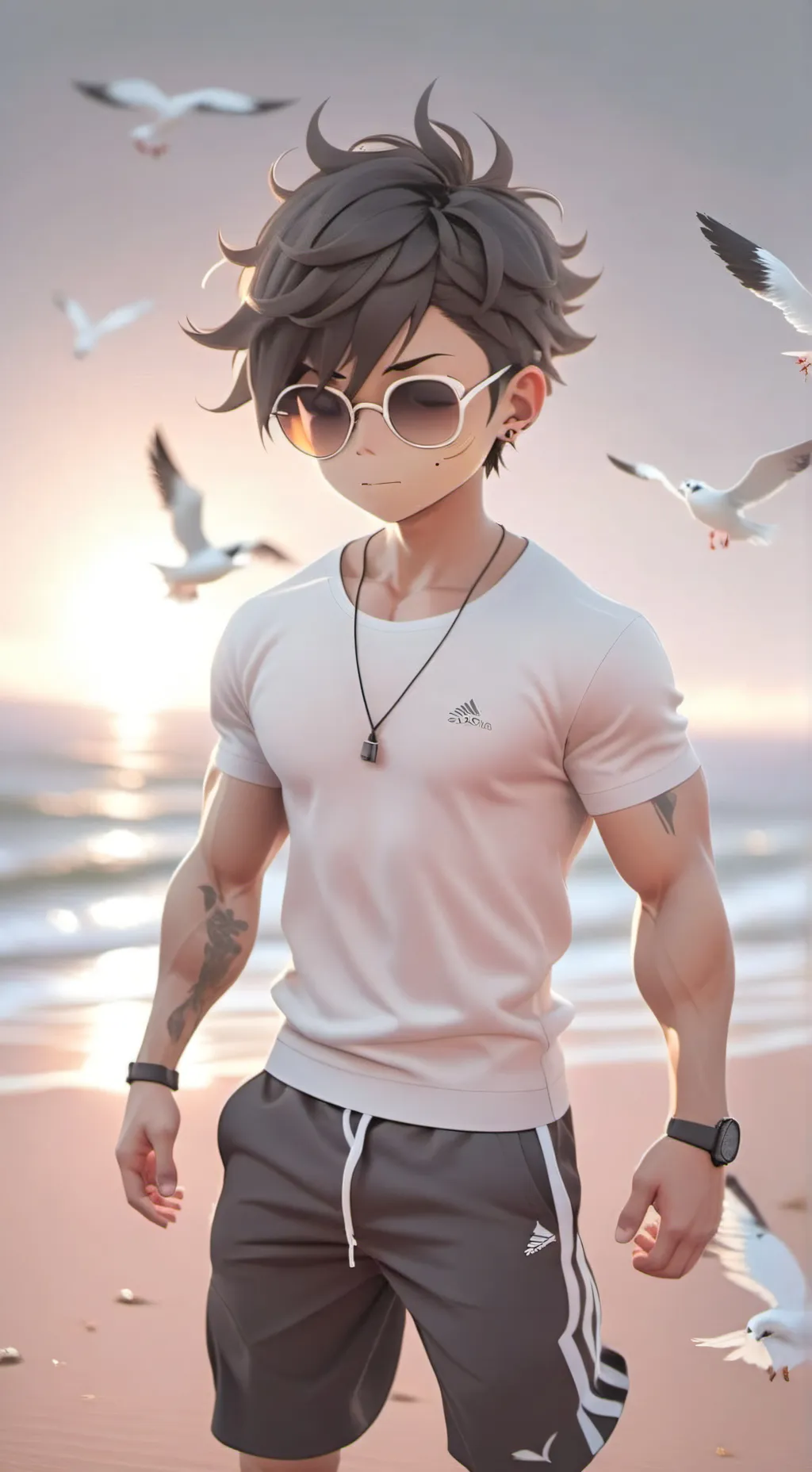 ai character: mark background