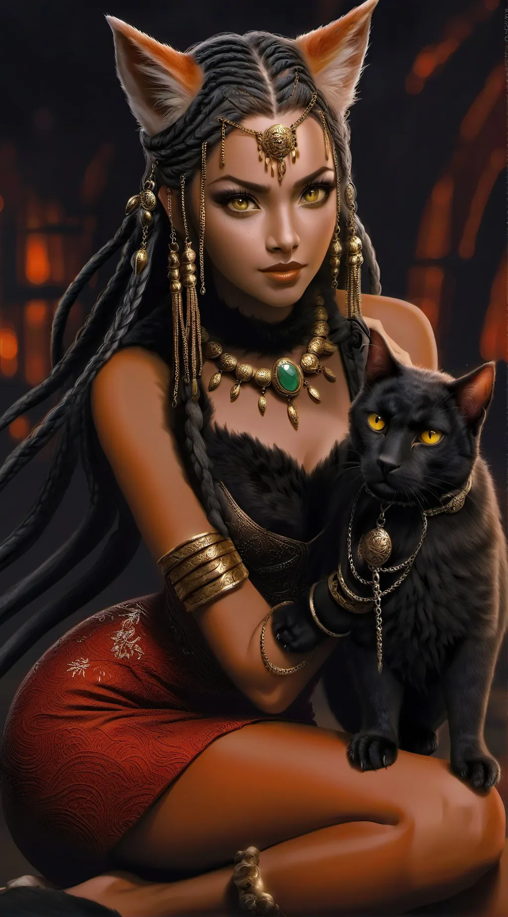 ai character: Queen Felicity background