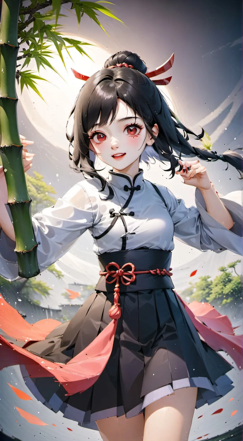 ai character: DragonSLAYER X MHA background