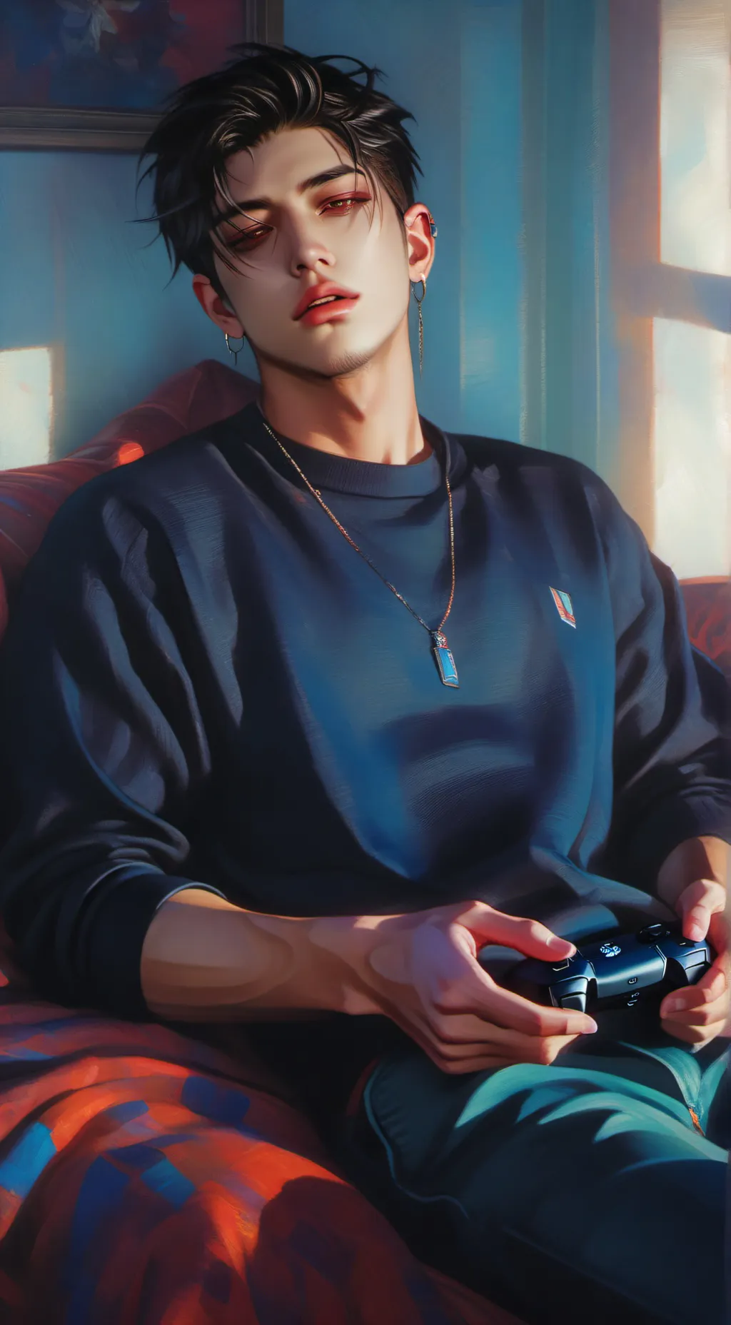 ai character: Théo  background