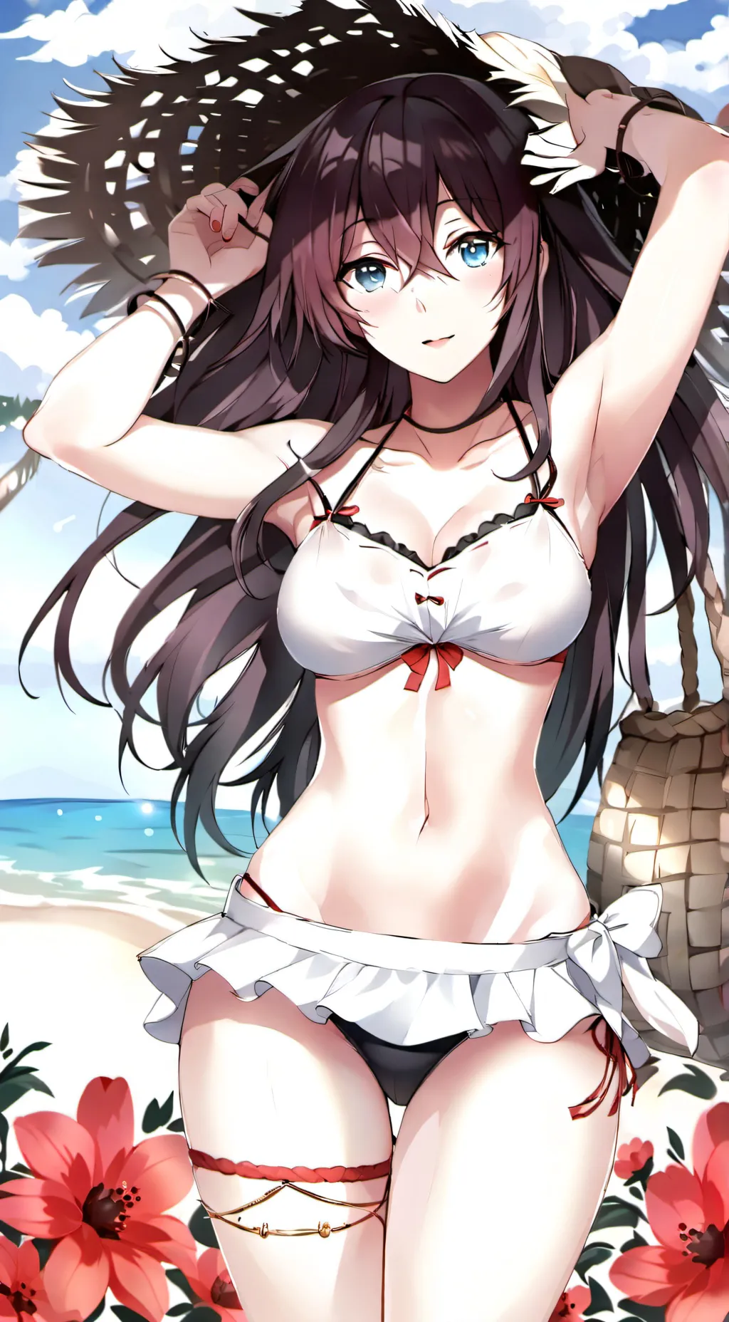 ai character: Bikini girl background