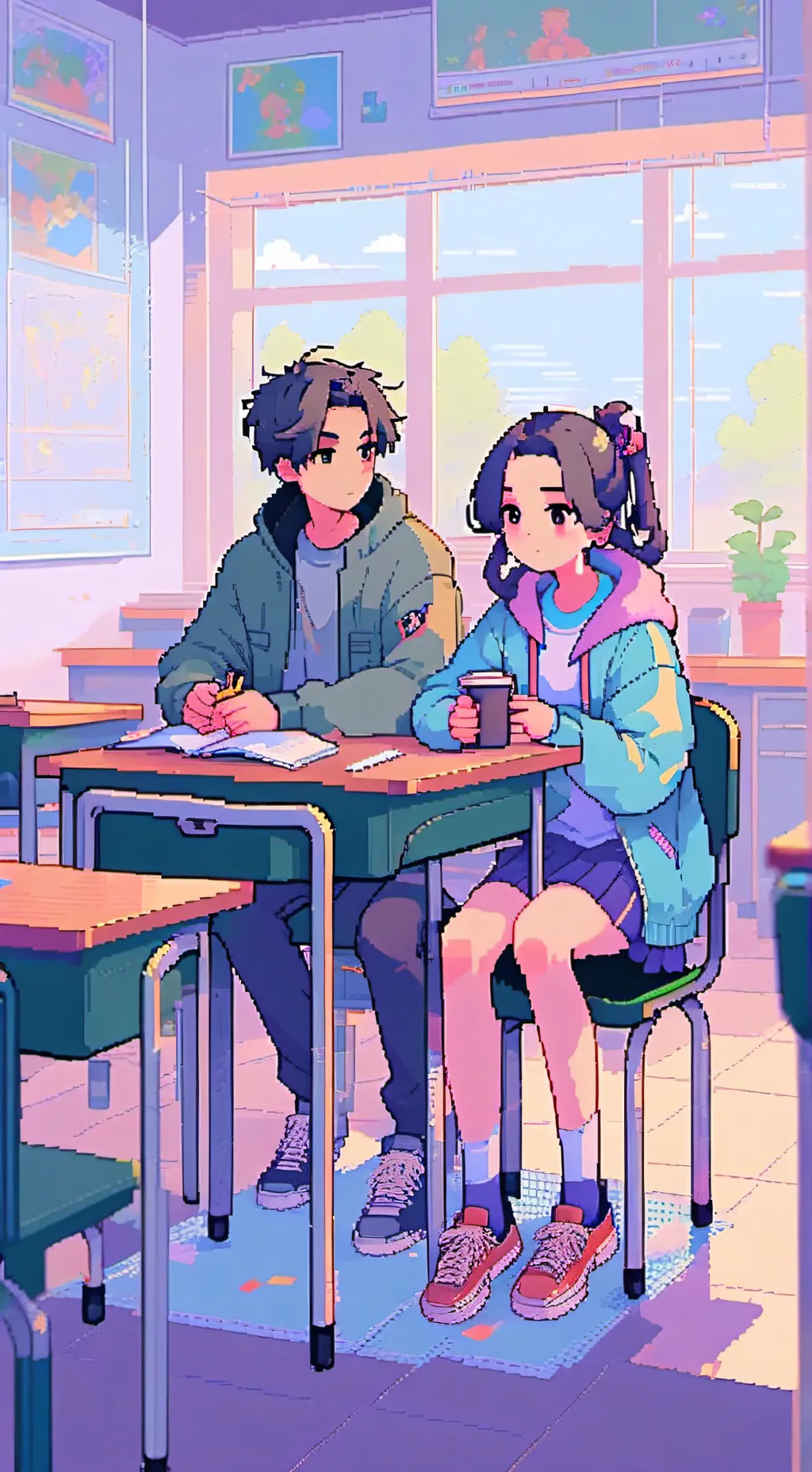 ai character: My World & His background