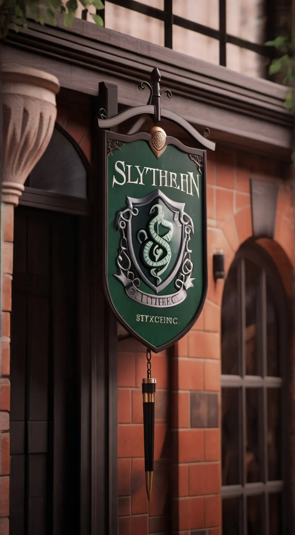 ai character: Slytherin hangout background