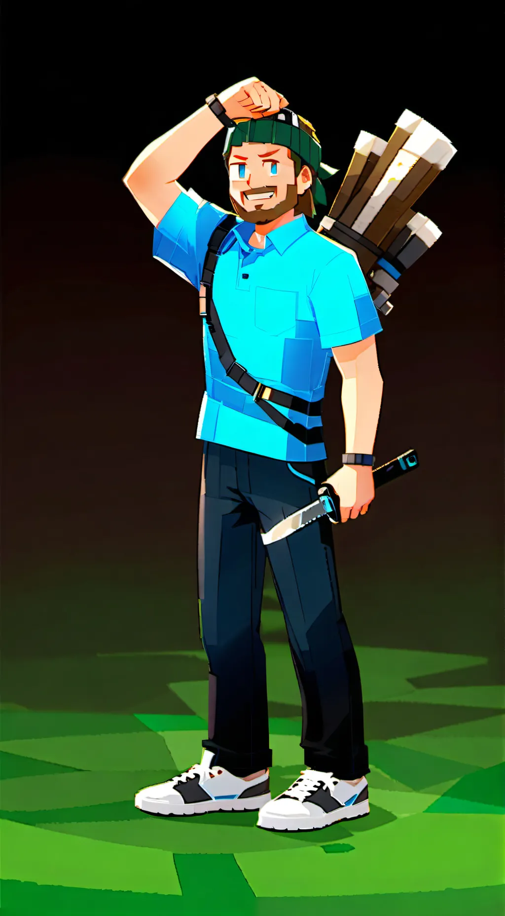 ai character: Steve background