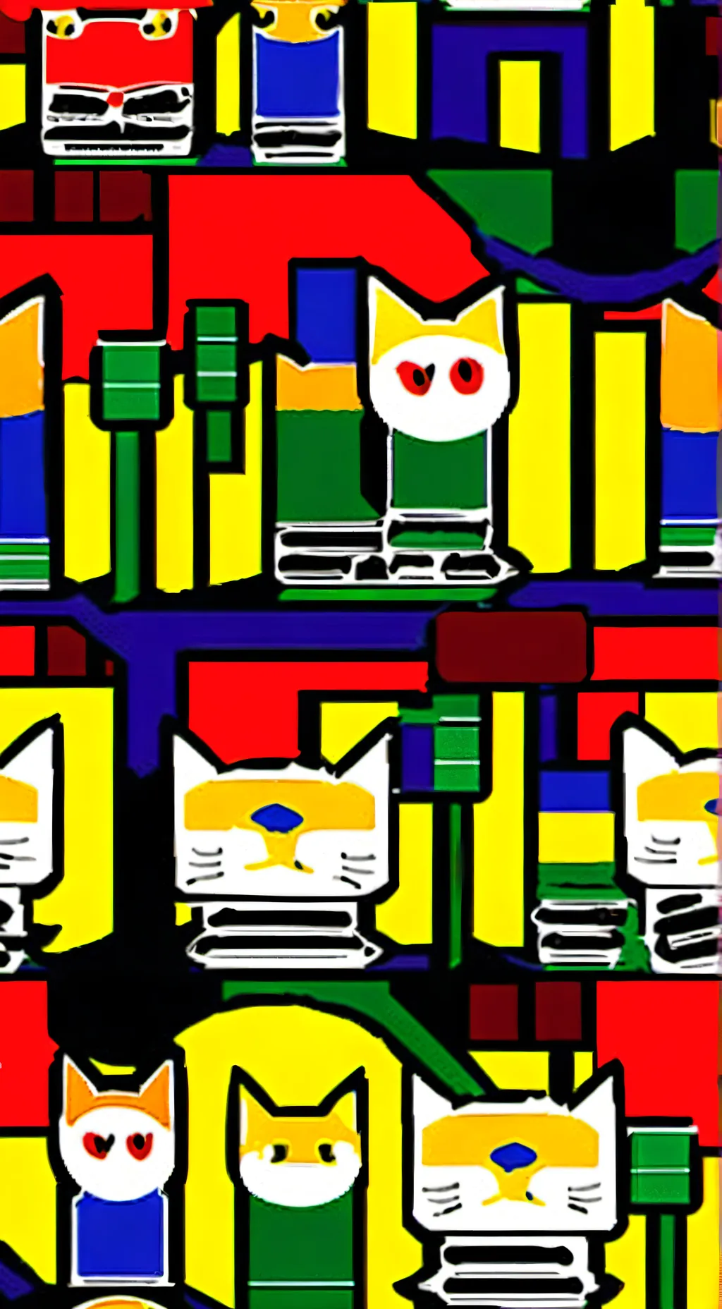 ai character: Cat culer background
