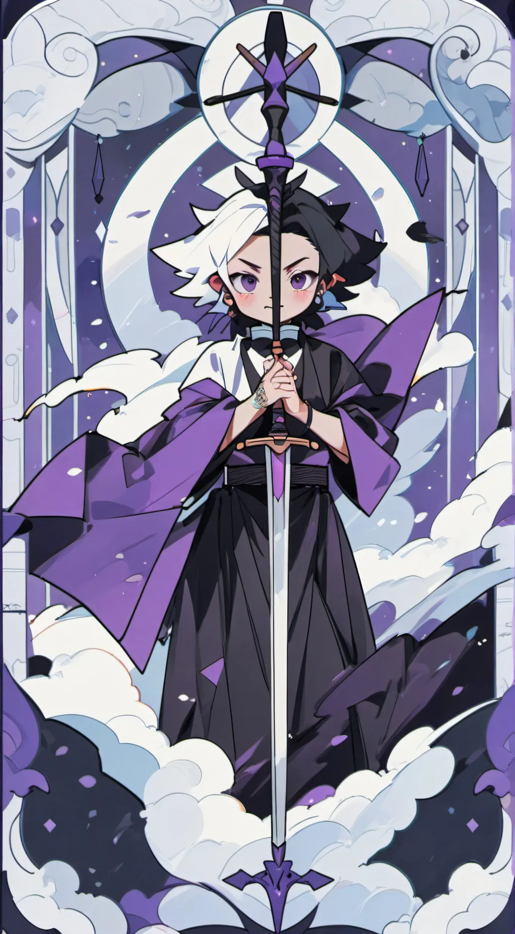 ai character: kny mision en cole background