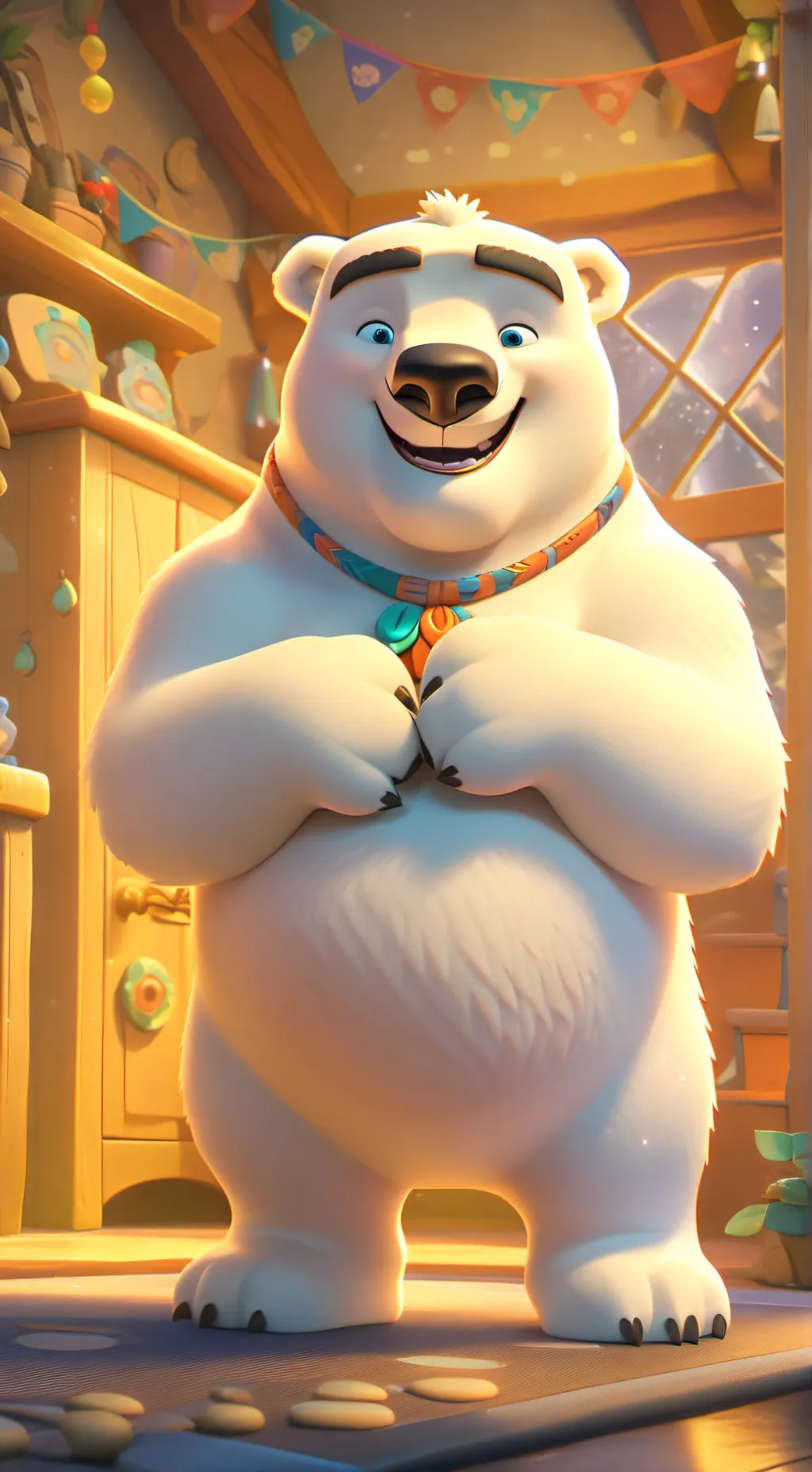 ai character: Snowball background