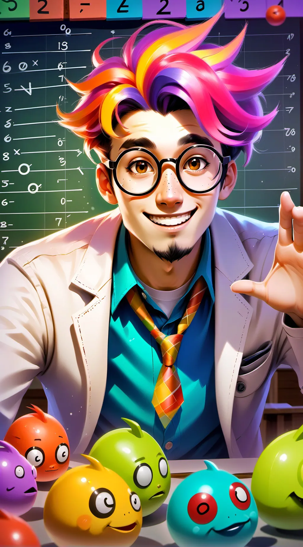 ai character: Dr. Sigma Memes background