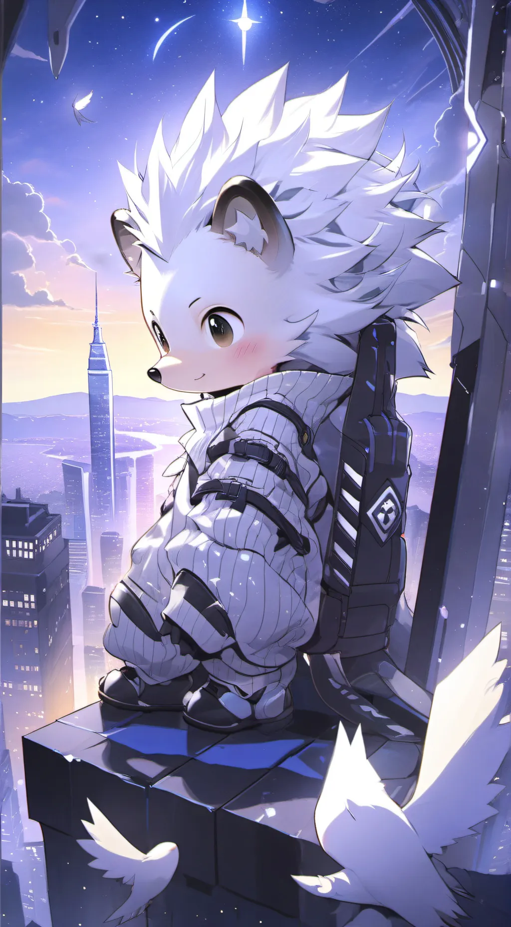 ai character: ☆SILVER☆ background