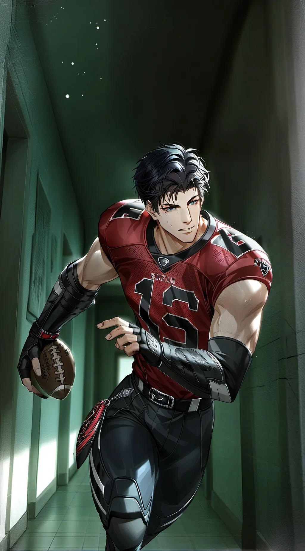 ai character: Frosty Quarterback background