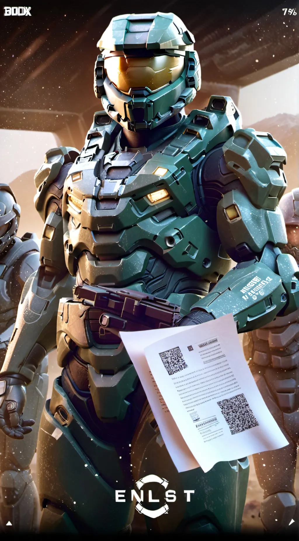 ai character: ENLIST TO THE UNSC background