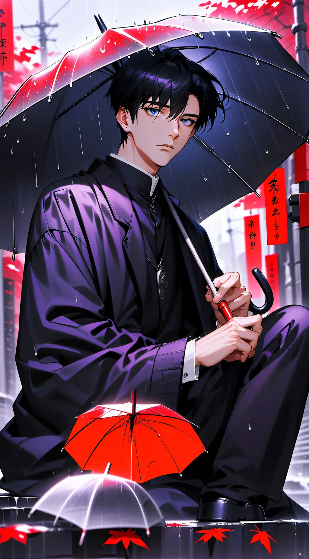 ai character: Ryota😈🖤 background