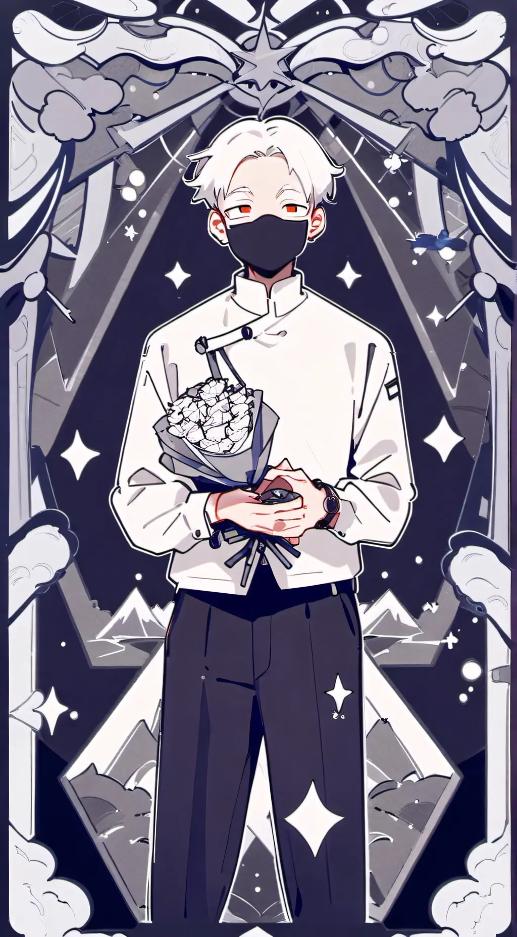 ai character: weird guy  background