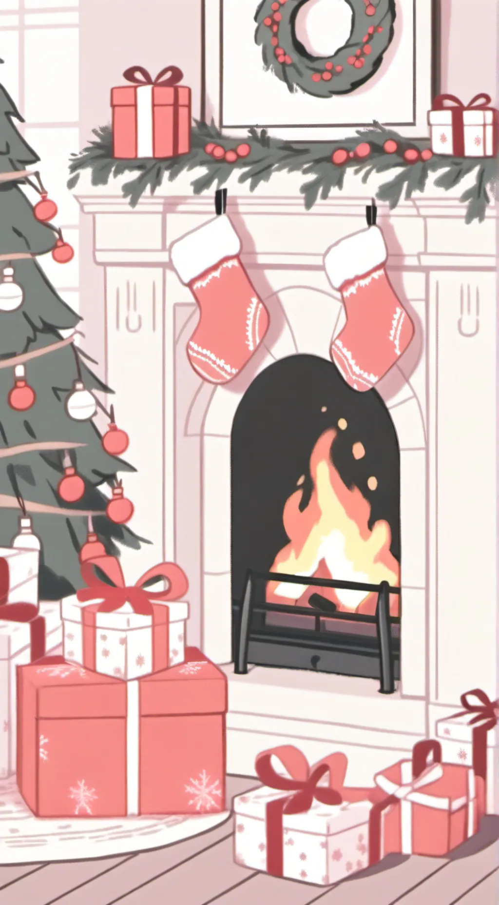 ai character: KNY Christmas  background