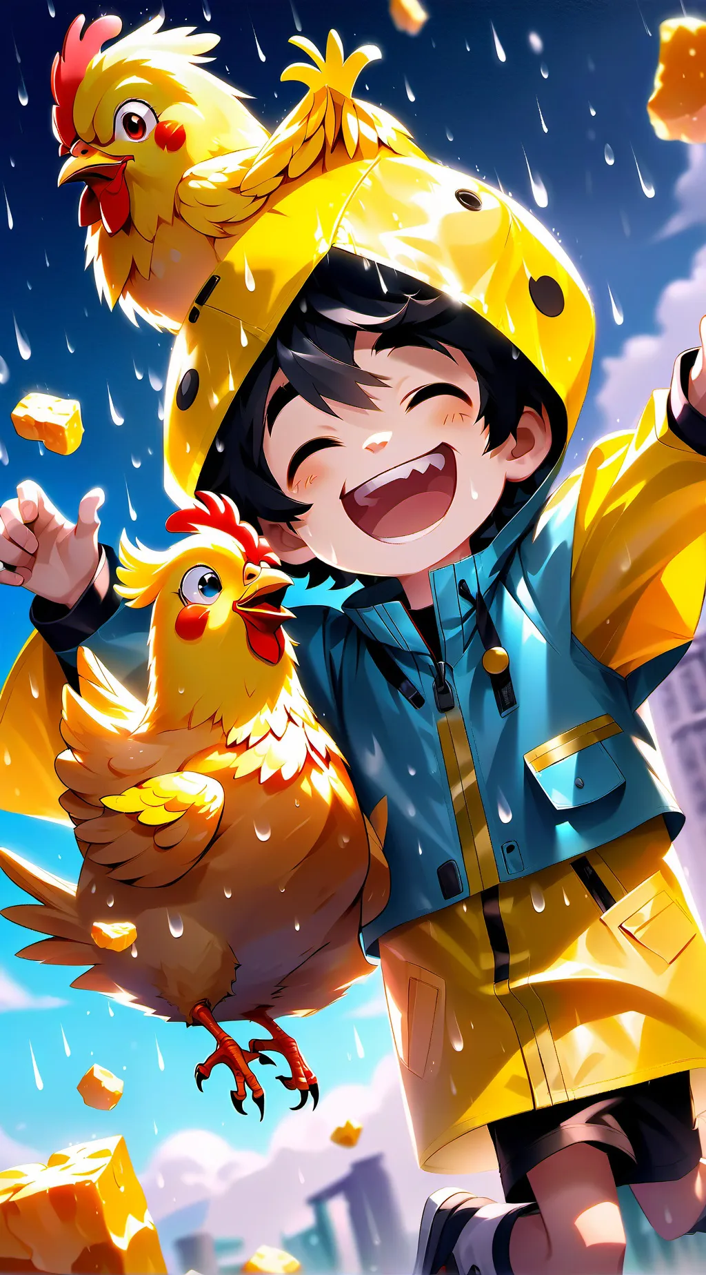 ai character: Nugget Rain background