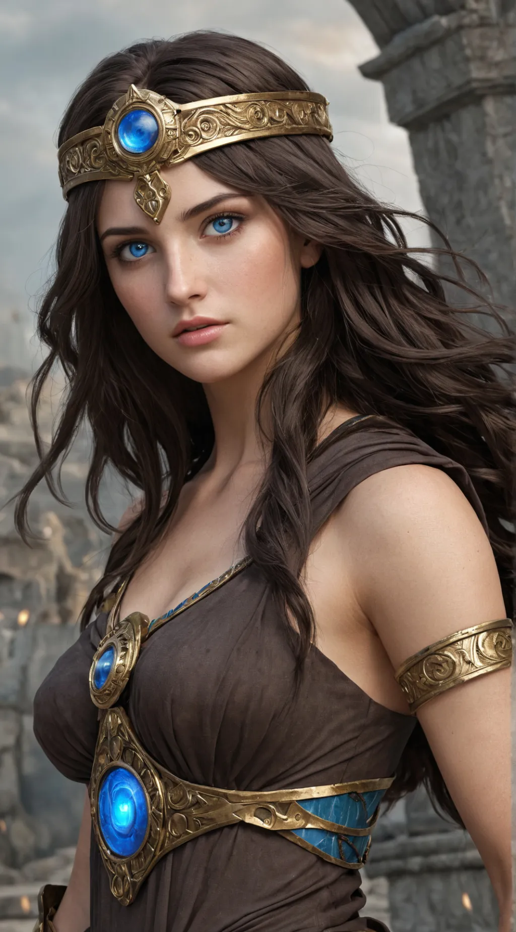 ai character: Athena Torus background