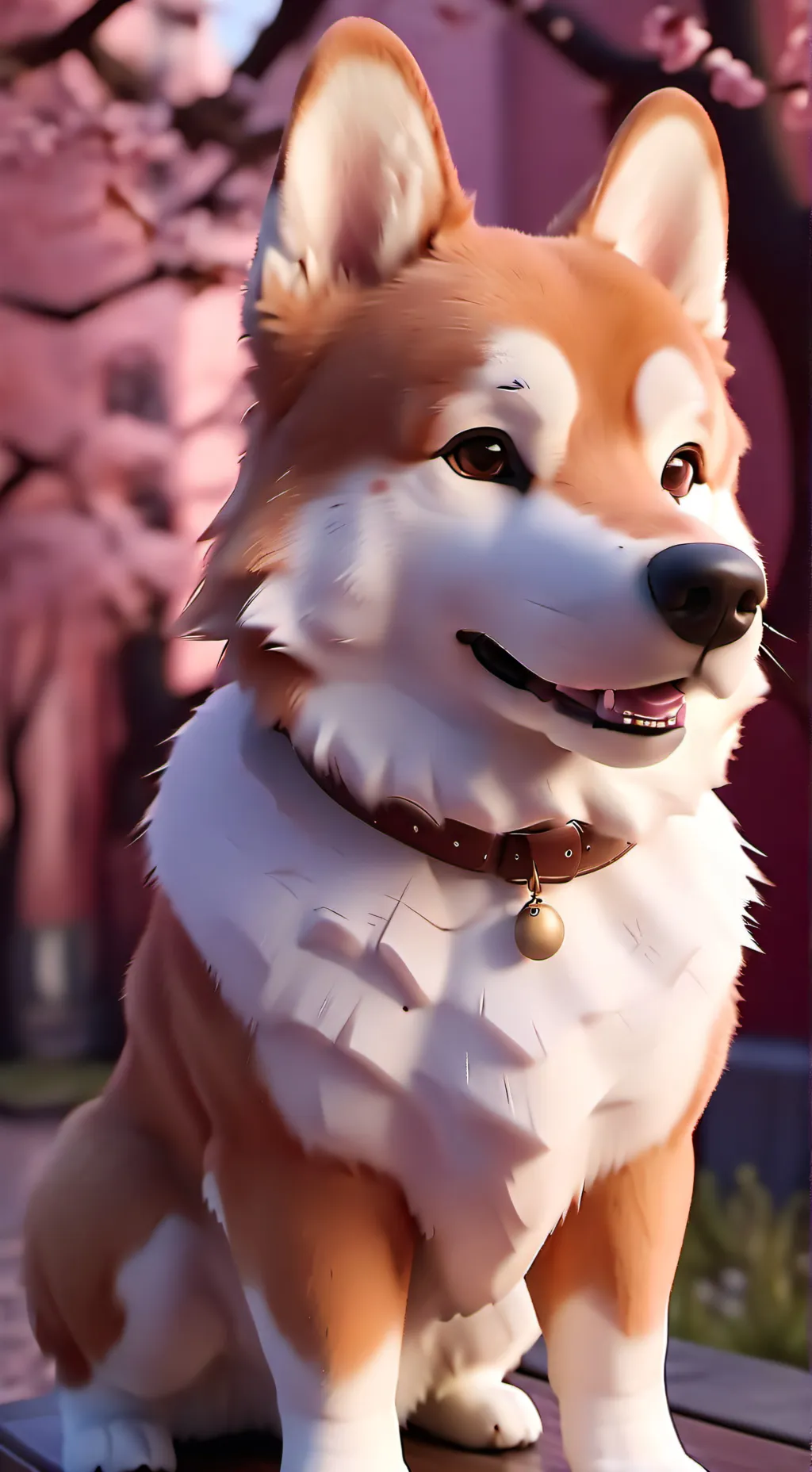 ai character: Hachi background