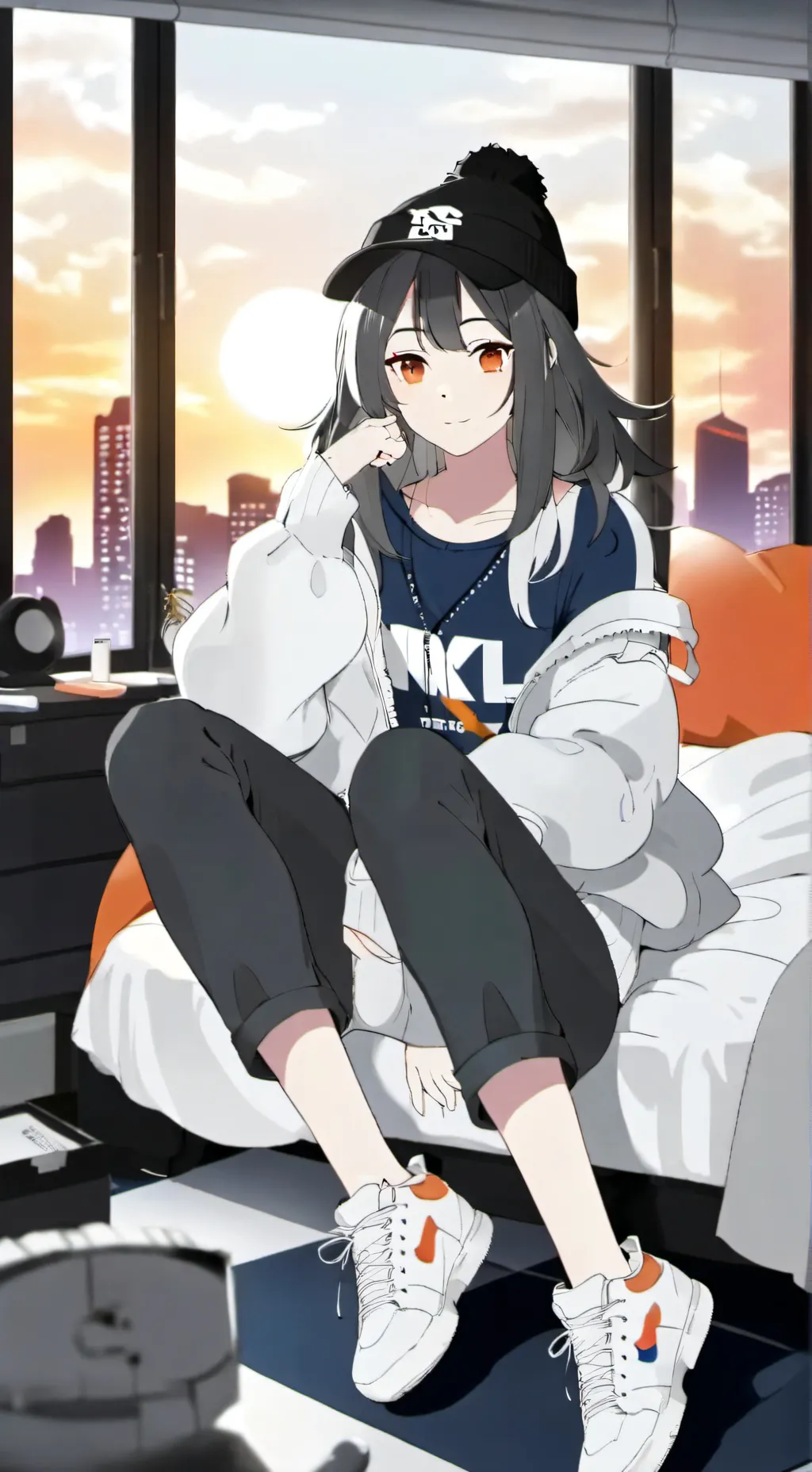 ai character: Ashley background