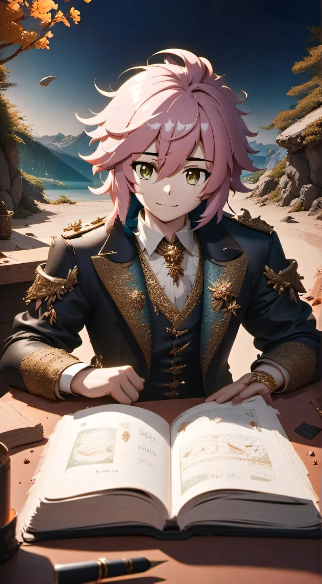 ai character: A childhood lesson background