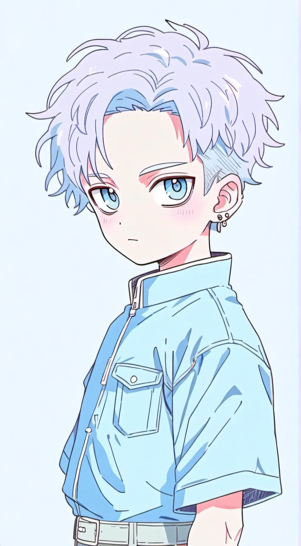 ai character: trunks in boruto  background