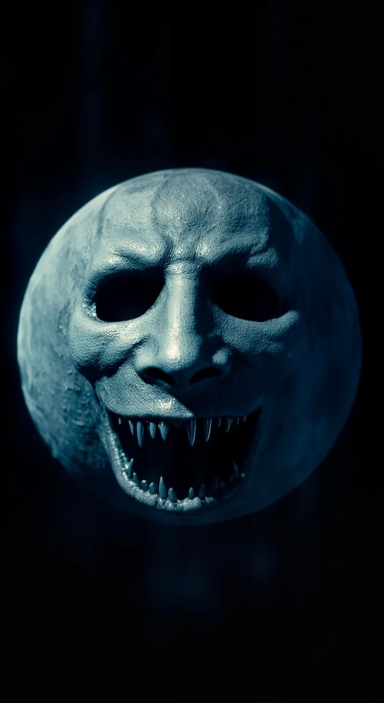 ai character: The moon woke up background